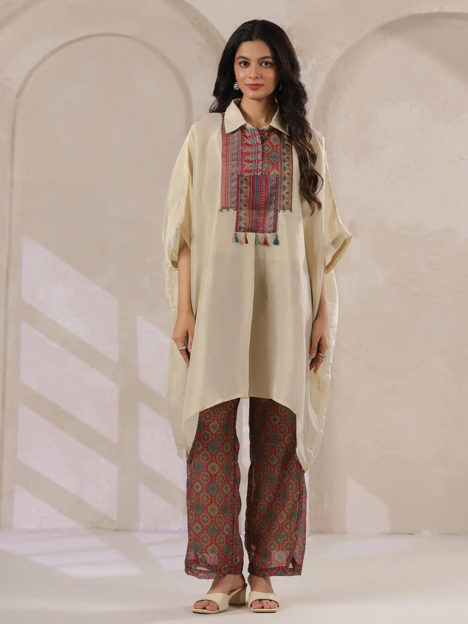 Beautix Fashion Ivory Kaftan Garden Twin
